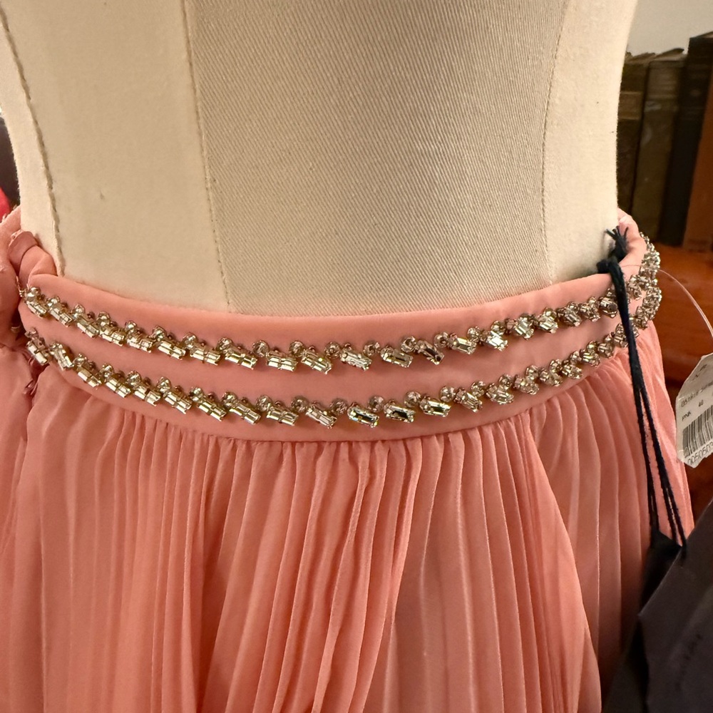 Prada Pink Skirt with Rhinestone crystal waistband Detail - Picture 6 of 10